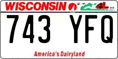 WI license plate 743YFQ