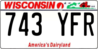 WI license plate 743YFR