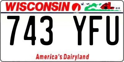 WI license plate 743YFU