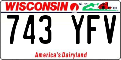 WI license plate 743YFV