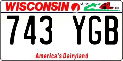 WI license plate 743YGB