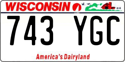 WI license plate 743YGC