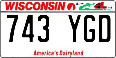 WI license plate 743YGD