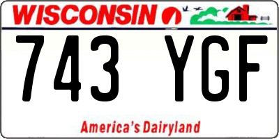 WI license plate 743YGF