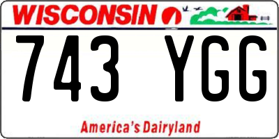 WI license plate 743YGG