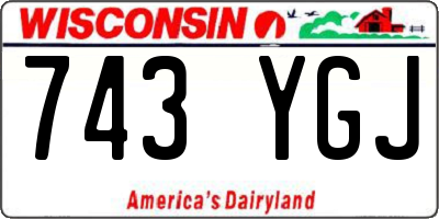 WI license plate 743YGJ
