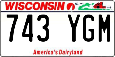 WI license plate 743YGM