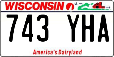 WI license plate 743YHA