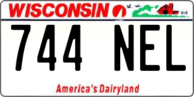 WI license plate 744NEL