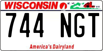 WI license plate 744NGT