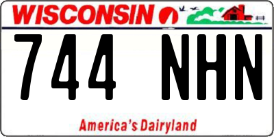 WI license plate 744NHN