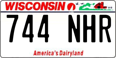 WI license plate 744NHR