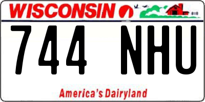 WI license plate 744NHU