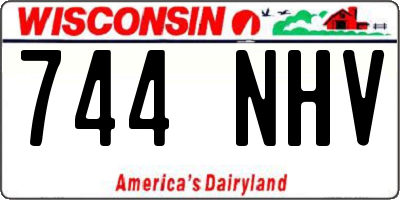 WI license plate 744NHV
