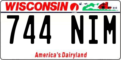 WI license plate 744NIM