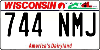 WI license plate 744NMJ