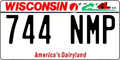 WI license plate 744NMP