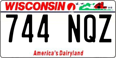 WI license plate 744NQZ