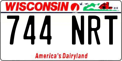 WI license plate 744NRT