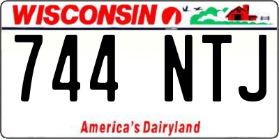 WI license plate 744NTJ