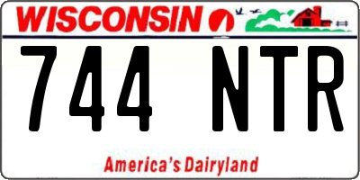 WI license plate 744NTR
