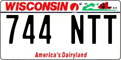 WI license plate 744NTT