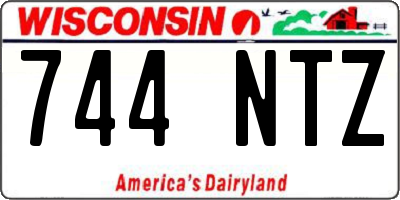 WI license plate 744NTZ