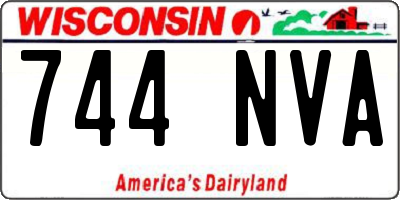 WI license plate 744NVA