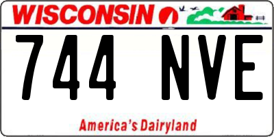 WI license plate 744NVE