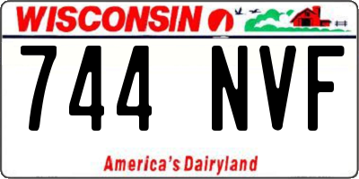 WI license plate 744NVF