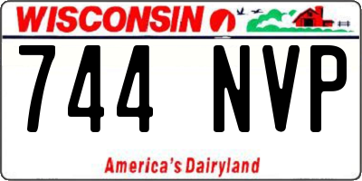 WI license plate 744NVP