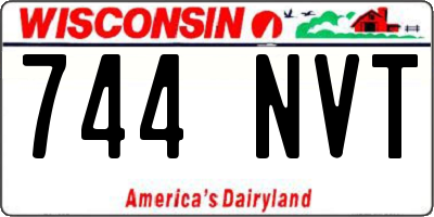 WI license plate 744NVT