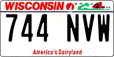WI license plate 744NVW