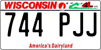 WI license plate 744PJJ