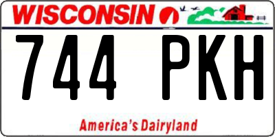 WI license plate 744PKH