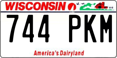 WI license plate 744PKM