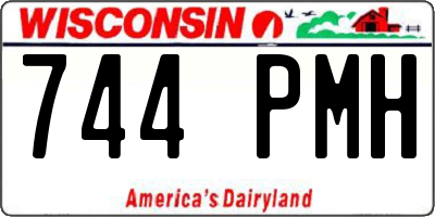 WI license plate 744PMH
