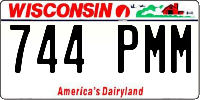 WI license plate 744PMM