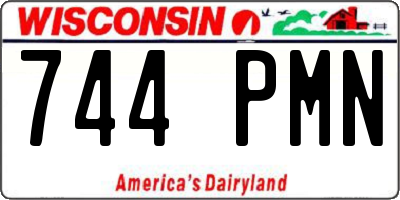 WI license plate 744PMN