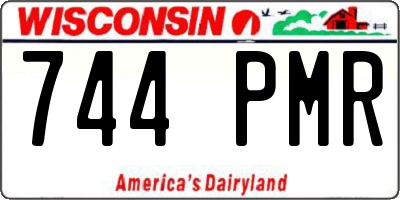 WI license plate 744PMR