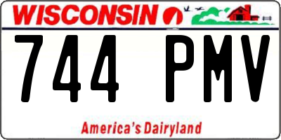 WI license plate 744PMV