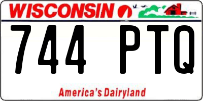 WI license plate 744PTQ