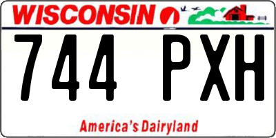 WI license plate 744PXH