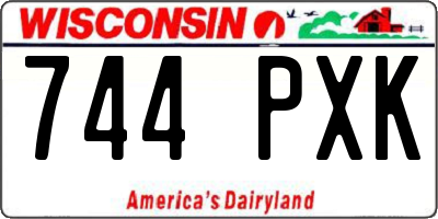 WI license plate 744PXK