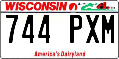 WI license plate 744PXM