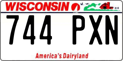 WI license plate 744PXN