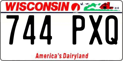 WI license plate 744PXQ