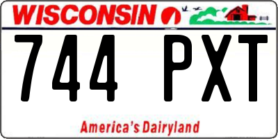 WI license plate 744PXT
