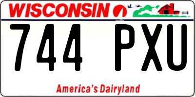 WI license plate 744PXU