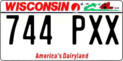 WI license plate 744PXX